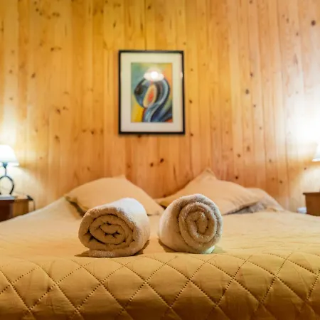 Acogedora Cabana De Madera Con Vista A La Montana Potrerillos Exterior foto