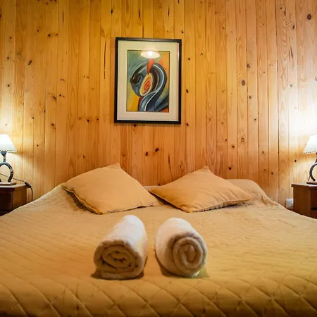 Acogedora Cabana De Madera Con Vista A La Montana Potrerillos Exterior foto